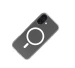 GELSKINMAG - Cover morbida trasparente in TPU, compatibile con la tecnologia Magsafe, anello magnetico color Bianco per Apple iPhone 17 [IPHONE 17 CASES]