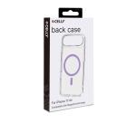 GELSKINMAG - Cover morbida trasparente in TPU, compatibile con la tecnologia Magsafe, anello magnetico color Viola per Apple iPhone Air [IPHONE 17 CASES]