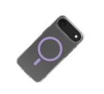 GELSKINMAG - Cover morbida trasparente in TPU, compatibile con la tecnologia Magsafe, anello magnetico color Viola per Apple iPhone Air [IPHONE 17 CASES]