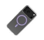 GELSKINMAG - Cover morbida trasparente in TPU, compatibile con la tecnologia Magsafe, anello magnetico color Viola per Apple iPhone 17 Pro Max [IPHONE 17 CASES]
