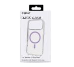 GELSKINMAG - Cover morbida trasparente in TPU, compatibile con la tecnologia Magsafe, anello magnetico color Viola per Apple iPhone 17 Pro Max [IPHONE 17 CASES]