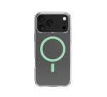 GELSKINMAG - Cover morbida trasparente in TPU, compatibile con la tecnologia Magsafe, anello magnetico color Verde per Apple iPhone 17 Pro Max [IPHONE 17 CASES]