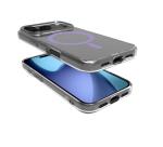 GELSKINMAG - Cover morbida trasparente in TPU, compatibile con la tecnologia Magsafe, anello magnetico color Viola per Apple iPhone 17 Pro [IPHONE 17 CASES]