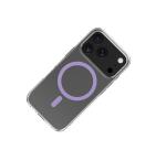 GELSKINMAG - Cover morbida trasparente in TPU, compatibile con la tecnologia Magsafe, anello magnetico color Viola per Apple iPhone 17 Pro [IPHONE 17 CASES]