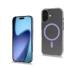 GELSKINMAG - Cover morbida trasparente in TPU, compatibile con la tecnologia Magsafe, anello magnetico color Viola per Apple iPhone 17 [IPHONE 17 CASES]