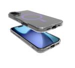 GELSKINMAG - Cover morbida trasparente in TPU, compatibile con la tecnologia Magsafe, anello magnetico color Viola per Apple iPhone 17 [IPHONE 17 CASES]