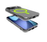 GELSKINMAG - Cover morbida trasparente in TPU, compatibile con la tecnologia Magsafe, anello magnetico color Giallo per Apple iPhone 17 Pro [IPHONE 17 CASES]