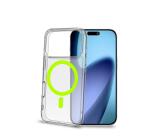 GELSKINMAG - Cover morbida trasparente in TPU, compatibile con la tecnologia Magsafe, anello magnetico color Giallo per Apple iPhone 17 Pro [IPHONE 17 CASES]