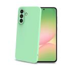 SANDCASE - Cover morbida in TPU con tasti e bordo fotocamera colore a contrasto, effetto sabbiato colore trasparente verde compatibile con Samsung Galaxy A57 5G