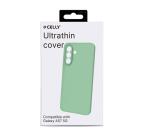 SANDCASE - Cover morbida in TPU con tasti e bordo fotocamera colore a contrasto, effetto sabbiato colore trasparente verde compatibile con Samsung Galaxy A57 5G
