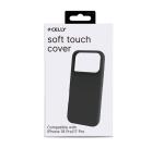 CROMO - Cover in morbido TPU con finitura soft touch colore nero compatibile con Apple iPhone 18 Pro/ iPhone 17 Pro [IPHONE 18 CASES]