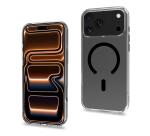 GELSKINMAG - Cover morbida trasparente in TPU, compatibile con la tecnologia Magsafe, anello magnetico color Nero per Apple iPhone 18 Pro Max/ iPhone 17 Pro Max [IPHONE 18 CASES]