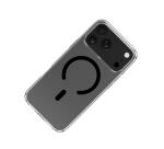 GELSKINMAG - Cover morbida trasparente in TPU, compatibile con la tecnologia Magsafe, anello magnetico color Nero per Apple iPhone 18 Pro Max/ iPhone 17 Pro Max [IPHONE 18 CASES]