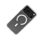 GELSKINMAG - Cover morbida trasparente TPU, compatibile con tecnologia Magsafe, anello magnetico color Bianco per Apple iPhone 18 Pro Max/ iPhone 17 Pro Max [IPHONE 18 CASES]