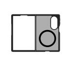 GELSKINMAG - Cover morbida trasparente in TPU, compatibile con la tecnologia Magsafe, anello magnetico color Nero per Samsung Galaxy Z Fold 8