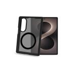 GELSKINMAG - Cover morbida trasparente in TPU, compatibile con la tecnologia Magsafe, anello magnetico color Nero per Samsung Galaxy Z Fold 8