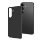 CROMO - Cover in morbido TPU con finitura soft touch colore nero compatibile con Samsung Galaxy S26 FE 5G