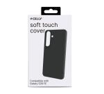 CROMO - Cover in morbido TPU con finitura soft touch colore nero compatibile con Samsung Galaxy S26 FE 5G