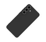 CROMO - Cover in morbido TPU con finitura soft touch colore nero compatibile con Samsung Galaxy S26 FE 5G