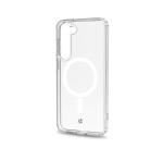 GELSKINMAG - Cover morbida trasparente in TPU, compatibile con la tecnologia Magsafe, anello magnetico color bianco per Samsung Galaxy S23+ 5G