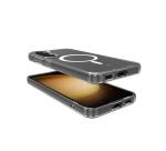 GELSKINMAG - Cover morbida trasparente in TPU, compatibile con la tecnologia Magsafe, anello magnetico color bianco per Samsung Galaxy S23+ 5G