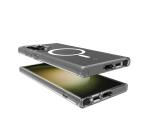 GELSKINMAG - Cover morbida trasparente in TPU compatibile con la tecnologia Magsafe, anello magnetico colore Bianco per Galaxy S23 Ultra 5G/ Galaxy S23 Ultra 5G Enterprise Edition