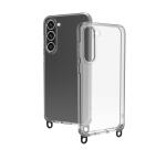 FREEDOM CASE - Cover trasparente in TPU incluso nella confezione laccio collo colore nero per Samsung S23+ 5G [FREEDOM]