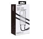 FREEDOM CASE - Cover trasparente in TPU incluso nella confezione laccio collo colore nero per Apple iPhone 15 Pro Max [FREEDOM]