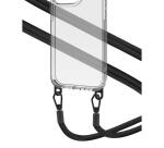 FREEDOM CASE - Cover trasparente in TPU incluso nella confezione laccio collo colore nero per Apple iPhone 15 Pro Max [FREEDOM]