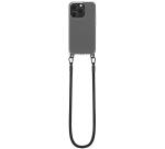 FREEDOM CASE - Cover trasparente in TPU incluso nella confezione laccio collo colore nero per Apple iPhone 15 Pro Max [FREEDOM]
