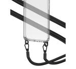 FREEDOM CASE - Cover trasparente in TPU incluso nella confezione laccio collo colore nero per Apple iPhone 15 Plus [FREEDOM]