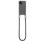 FREEDOM CASE - Cover trasparente in TPU incluso nella confezione laccio collo colore nero per Apple iPhone 15 Plus [FREEDOM]
