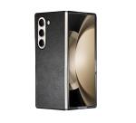 FOLDING - Cover in TPU composta da scocca anteriore e posteriore, effetto pelle sintetica colore nero compatibile Samsung Galaxy Fold 6/ Galaxy Z Fold 6 Enterprise Edition