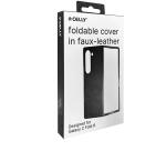 FOLDING - Cover in TPU composta da scocca anteriore e posteriore, effetto pelle sintetica colore nero compatibile Samsung Galaxy Fold 6/ Galaxy Z Fold 6 Enterprise Edition