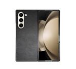 FOLDING - Cover in TPU composta da scocca anteriore e posteriore, effetto pelle sintetica colore nero compatibile Samsung Galaxy Fold 6/ Galaxy Z Fold 6 Enterprise Edition