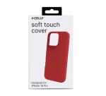 CROMO - Cover in morbido TPU con finitura soft touch colore rosso compatibile con Apple iPhone 16 Pro [IPHONE 16 CASES]