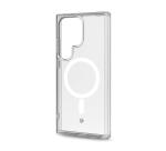 GELSKINMAG - Cover morbida trasparente in TPU, compatibile con la tecnologia Magsafe, anello magnetico color Bianco per Galaxy S24 Ultra 5G/ Galaxy S24 Ultra 5G Enterprise Edition