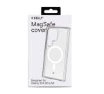 GELSKINMAG - Cover morbida trasparente in TPU, compatibile con la tecnologia Magsafe, anello magnetico color Bianco per Galaxy S24 Ultra 5G/ Galaxy S24 Ultra 5G Enterprise Edition