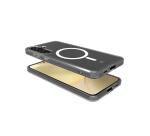 GELSKINMAG - Cover morbida trasparente in TPU, compatibile con la tecnologia Magsafe, anello magnetico color Bianco per Samsung Galaxy S24 5G/ Galaxy S24 5G Enterprise Edition