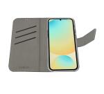 WALLY - Custodia a libro in pelle sintetica con chiusura flap magnetico, slot per carte e funzione stand compatibile con Samsung Galaxy S24 FE/ Galaxy S24 FE Enterprise Edition