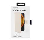 WALLY - Custodia a libro in pelle sintetica con chiusura flap magnetico, slot per carte e funzione stand colore sabbia compatibile con Apple iPhone 16 Pro Max [IPHONE 16 CASES]