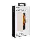 WALLY - Custodia a libro in pelle sintetica con chiusura flap magnetico, slot per carte e funzione stand colore sabbia compatibile con Apple iPhone 16 Pro Max [IPHONE 16 CASES]