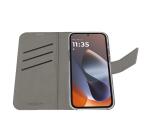 WALLY - Custodia a libro in pelle sintetica con chiusura flap magnetico, slot per carte e funzione stand colore nero compatibile con Motorola G86/ G86 Power
