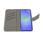 WALLY - Custodia a libro in pelle sintetica con chiusura flap magnetico, slot per carte e funzione stand colore nero compatibile con Samsung Galaxy A37 5G/ A37 5G EE