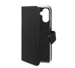WALLY - Custodia a libro in pelle sintetica con chiusura flap magnetico, slot per carte e funzione stand colore nero compatibile con Samsung Galaxy A37 5G/ A37 5G EE