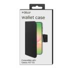 WALLY - Custodia a libro in pelle sintetica con chiusura flap magnetico, slot per carte e funzione stand colore nero compatibile con Samsung Galaxy A57 5G/ Galaxy A57 5G EE