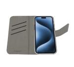 WALLY - Custodia a libro in pelle sintetica con chiusura flap magnetico, slot per carte e funzione stand colore nero compatibile x Apple iPhone 18 Pro/ 17 Pro [IPHONE 18 CASES]
