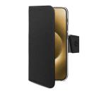 WALLY - Custodia a libro in pelle sintetica con chiusura flap magnetico, slot per carte e funzione stand colore nero per Apple iPhone 18 Pro Max/iPhone 17 Pro Max [IPHONE 18 CASES]