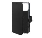 WALLY - Custodia a libro in pelle sintetica con chiusura flap magnetico, slot per carte e funzione stand colore nero per Apple iPhone 18 Pro Max/iPhone 17 Pro Max [IPHONE 18 CASES]