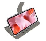 WALLY - Custodia a libro in pelle sintetica con chiusura flap magnetico, slot per carte e funzione stand colore nero compatibile con Google Pixel 9/ Pixel 9 Pro